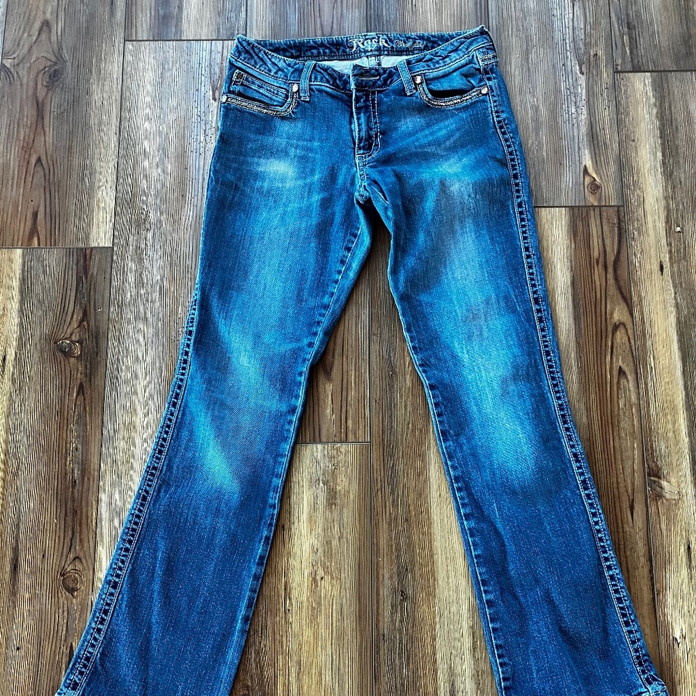 Women’s 5/6 x 32 Rock 47 Jeans Bootcut Embroidered